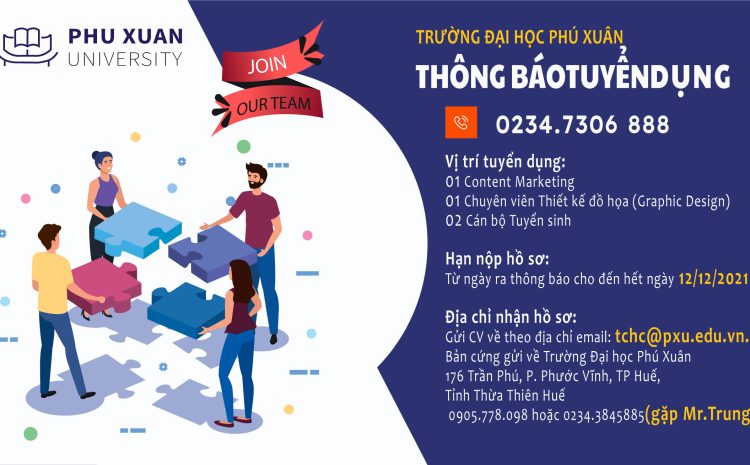  [PXU TUYỂN DỤNG] Chuyên viên Thiết kế đồ họa (Graphic Design)